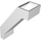 Ekena Millwork 5-in. W x 10-in. D x 14-in. H Burlington Architectural Grade PVC Knee Brace BRCP05X10X14BUR - alternate 5